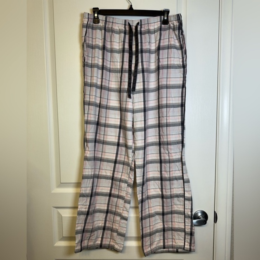 Victoria’s Secret Pink Plaid Pajama Pants Size Medium EUC #2586